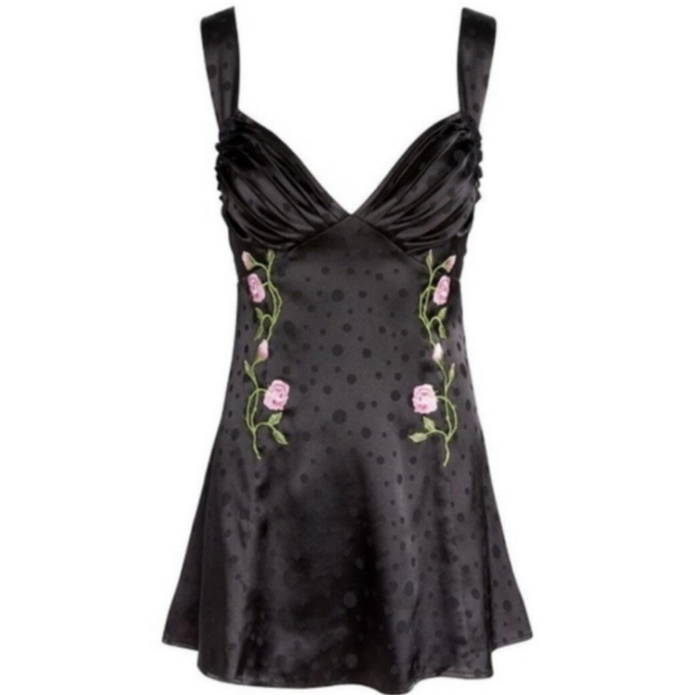 Elegant Black Floral Dress